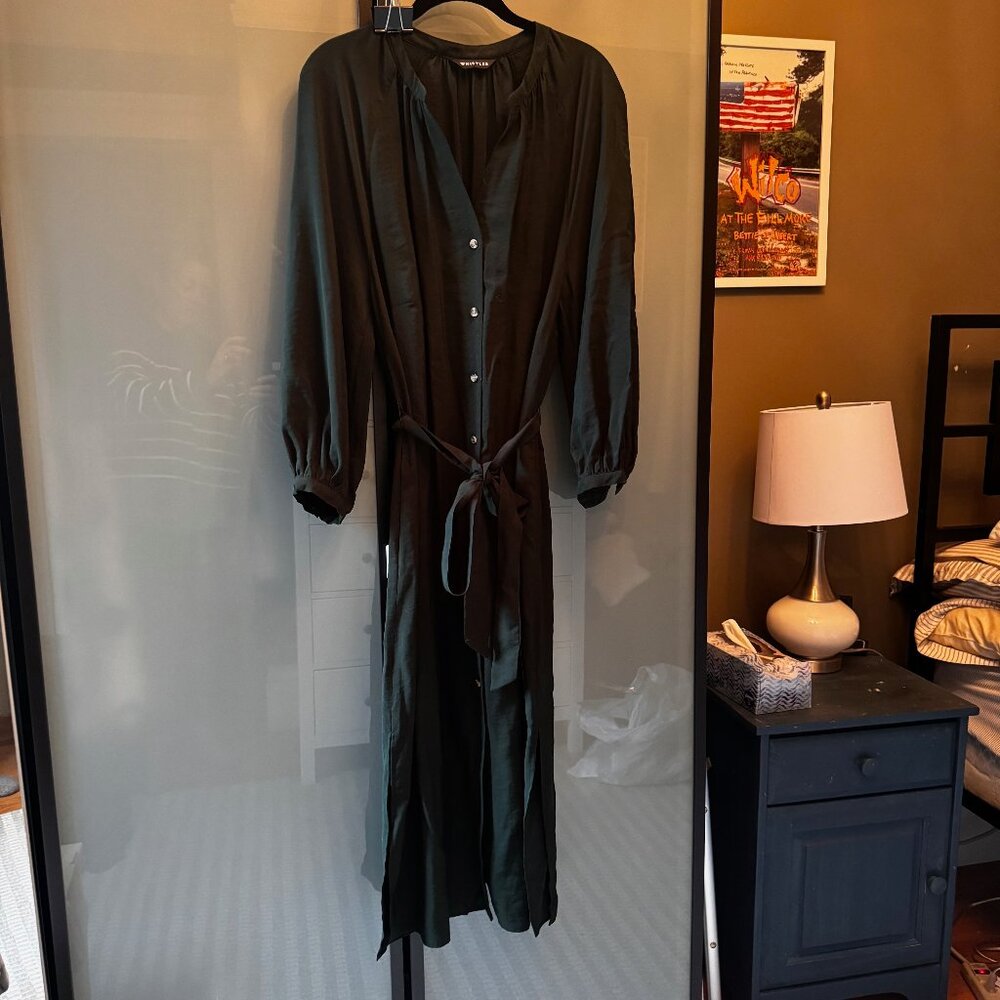 Stunning Green Belted Shirt Dress by Whistles